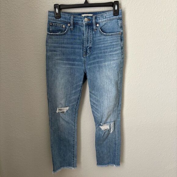 Madewell Perfect Vintage Jean in Parnell Wash Distressed Size 26 - Picture 4 of 8